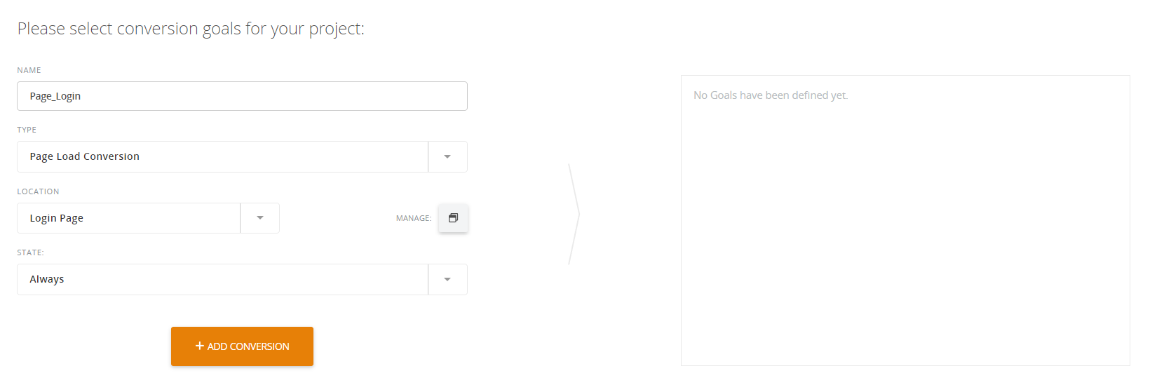 AE Conversion Pageload